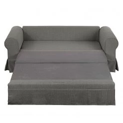 Mooved Canapé convertible Latina XIII Tissu - Gris - Largeur : 165 cm -Canapés Soldes Magasin schlafsofa latina xiii webstoff grau 165 cm 4910476