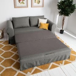 Mooved Canapé convertible Latina XIII Tissu - Gris - Largeur : 165 cm -Canapés Soldes Magasin schlafsofa latina xiii webstoff grau 165 cm 4910516