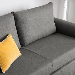 Mooved Canapé convertible Latina XIII Tissu - Gris - Largeur : 165 cm -Canapés Soldes Magasin schlafsofa latina xiii webstoff grau 165 cm 4910524
