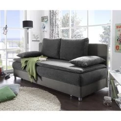 Fredriks Canapé convertible Manacor - Anthracite clair -Canapés Soldes Magasin schlafsofa manacor flachgewebe microfaser hellanthrazit 4064108