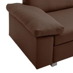 Chillout by Franz Fertig Canapé convertible Plaza - Expresso - Largeur : 172 cm - Accoudoir réglable -Canapés Soldes Magasin schlafsofa plaza echtleder espresso 172 cm abklappbare armlehnen 1412630
