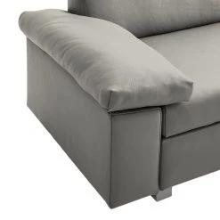 Chillout by Franz Fertig Canapé convertible Plaza - Gris - Largeur : 222 cm - Accoudoir réglable 16 Chillout by Franz Fertig Canapé convertible Plaza - Gris - Largeur : 222 cm - Accoudoir réglable -Canapés Soldes Magasin schlafsofa plaza echtleder grau 222 cm abklappbare armlehnen 1415266