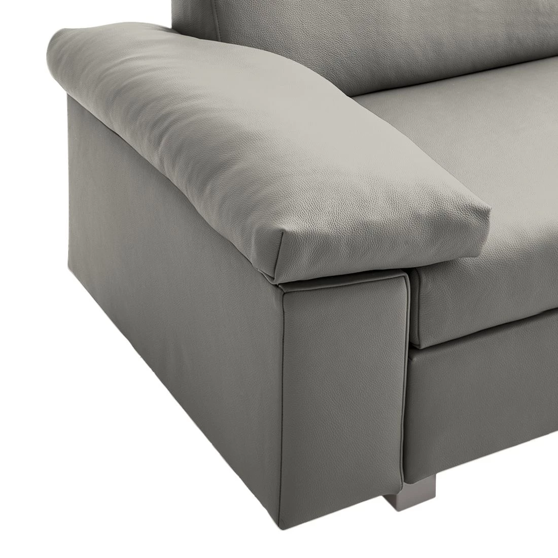 Chillout by Franz Fertig Canapé convertible Plaza - Gris - Largeur : 222 cm - Accoudoir réglable 6 Chillout by Franz Fertig Canapé convertible Plaza - Gris - Largeur : 222 cm - Accoudoir réglable – Image 6