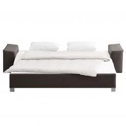 Chillout by Franz Fertig Canapé convertible Plaza - Marron bison - Largeur : 192 cm - Accoudoir réglable -Canapés Soldes Magasin schlafsofa plaza echtleder kaffeebraun 192 cm abklappbare armlehnen 1414282