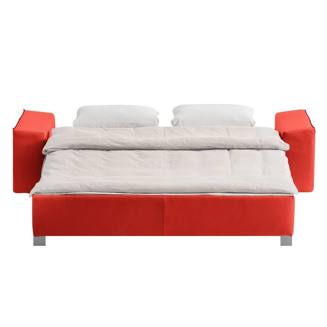 Chillout by Franz Fertig Canapé convertible Plaza - Rouge - Largeur : 172 cm - Accoudoir réglable 3 Chillout by Franz Fertig Canapé convertible Plaza - Rouge - Largeur : 172 cm - Accoudoir réglable – Image 3