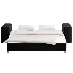 Chillout by Franz Fertig Canapé convertible Plaza - Noir - Largeur : 198 cm - Sans fonction -Canapés Soldes Magasin schlafsofa plaza echtleder schwarz 198 cm gerade armlehnen 1414890