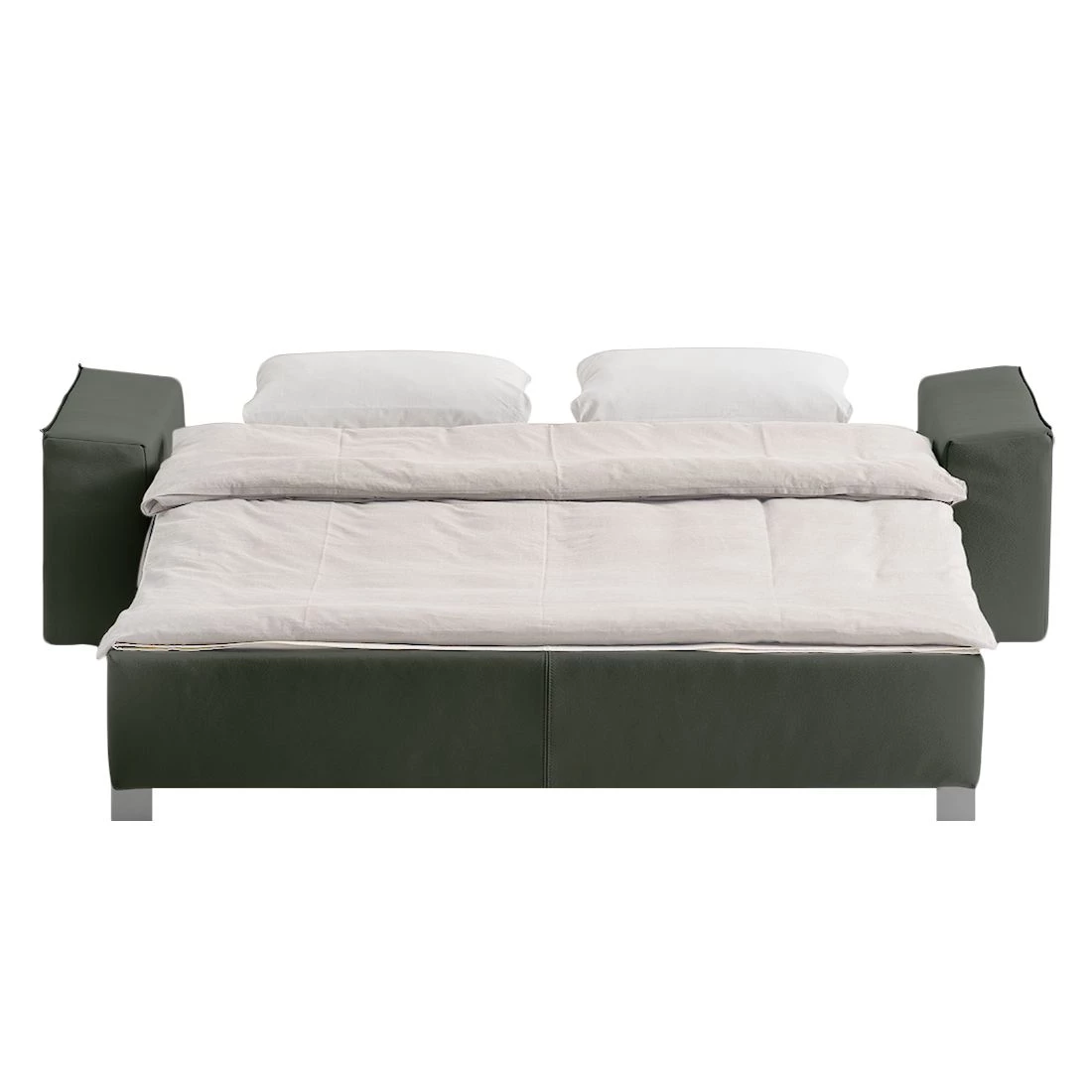 Chillout by Franz Fertig Canapé convertible Plaza - Vert sapin - Largeur : 172 cm - Accoudoir réglable 3 Chillout by Franz Fertig Canapé convertible Plaza - Vert sapin - Largeur : 172 cm - Accoudoir réglable – Image 3