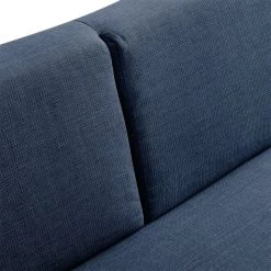 Chillout by Franz Fertig Canapé convertible Plaza - Bleu - Largeur : 178 cm - Sans fonction -Canapés Soldes Magasin schlafsofa plaza webstoff blau 178 cm 1397382