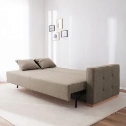 Roomscape Canapé convertible Realico - Cappuccino -Canapés Soldes Magasin schlafsofa realico webstoff cappuccino 4912916