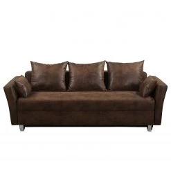 Mooved Canapé convertible Rollins - Cognac vintage -Canapés Soldes Magasin schlafsofa rollins antiklederoptik vintage cognac 4960716