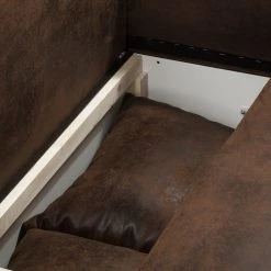 Mooved Canapé convertible Rollins - Cognac vintage -Canapés Soldes Magasin schlafsofa rollins antiklederoptik vintage cognac 4960780