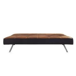 Mooved Canapé convertible Savigna - Aspect cuir vieilli - Marron -Canapés Soldes Magasin schlafsofa savigna antiklederoptik braun 1374458
