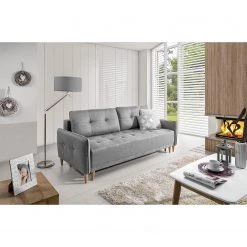 Mørteens Canapé convertible Sundance - Gris clair -Canapés Soldes Magasin schlafsofa sundance webstoff hellgrau 4878756