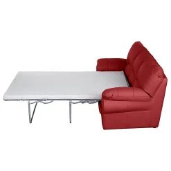 Modoform Canapé convertible Torsby - Cuir véritable rouge -Canapés Soldes Magasin schlafsofa torsby echtleder rot 494947