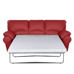 Modoform Canapé convertible Torsby - Cuir véritable rouge -Canapés Soldes Magasin schlafsofa torsby echtleder rot 494949