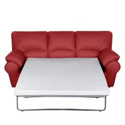 Modoform Canapé convertible Torsby - Cuir véritable rouge -Canapés Soldes Magasin schlafsofa torsby echtleder rot 494950