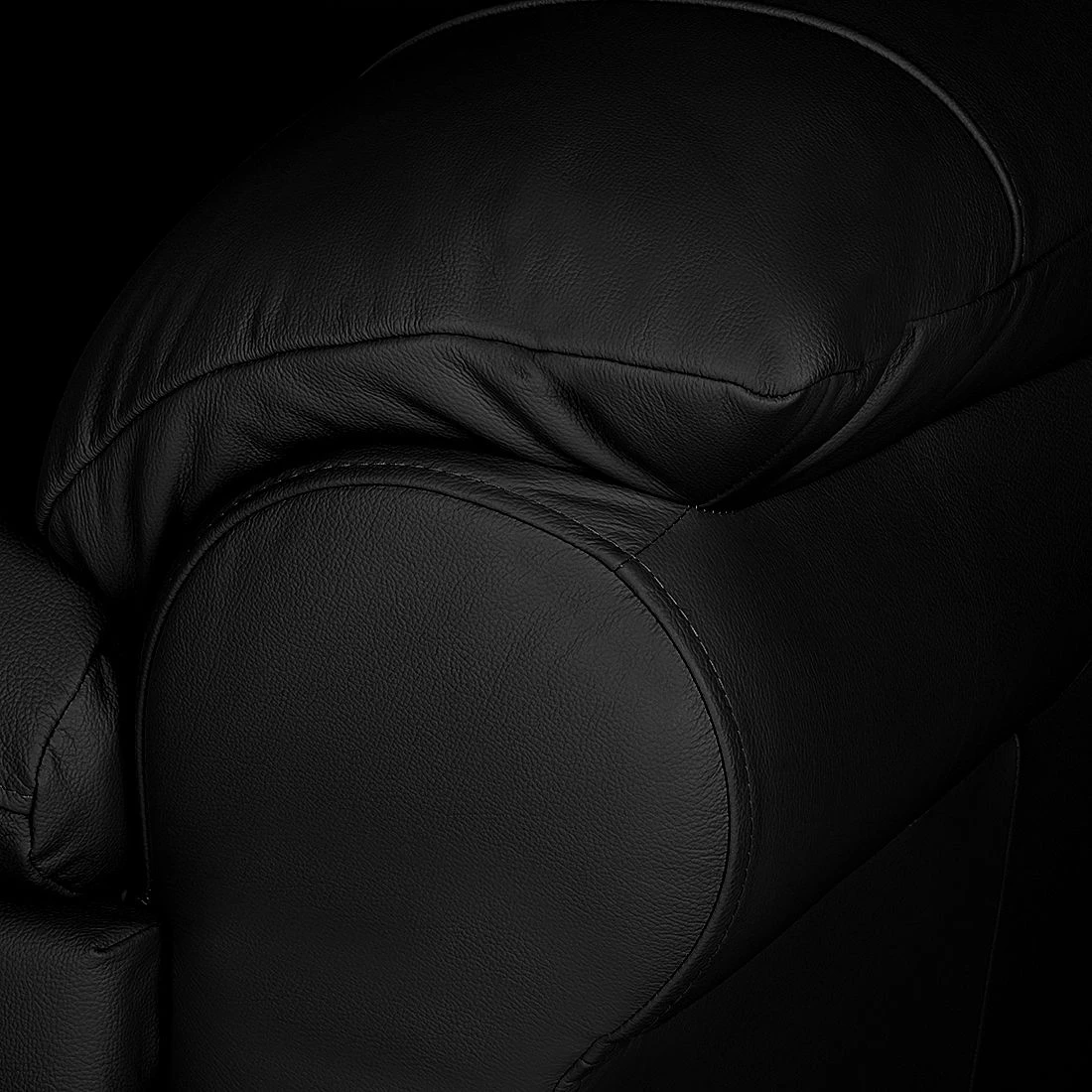 Modoform Canapé convertible Torsby - Cuir véritable Noir 15 Modoform Canapé convertible Torsby - Cuir véritable Noir – Image 15