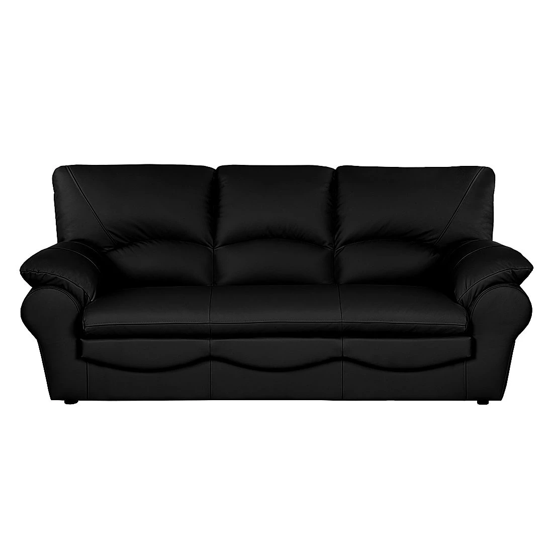 Modoform Canapé convertible Torsby - Cuir véritable Noir 5 Modoform Canapé convertible Torsby - Cuir véritable Noir – Image 5