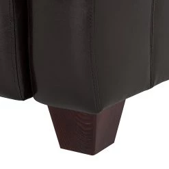 Maison Belfort Canapé La Habana (3 places) - Cuir synthétique Bycast marron foncé -Canapés Soldes Magasin sofa 3 sitzer milano kunstleder braun 252009