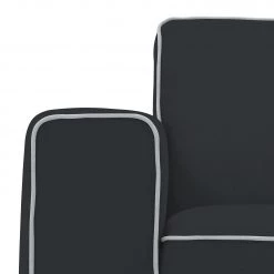 Studio Copenhagen Canapé Ampio Duo (3 places) Tissu - Tissu Floreana : Anthracite - Noir -Canapés Soldes Magasin sofa ampio duo 3 sitzer schwarz stoff floreana anthrazit 3967876
