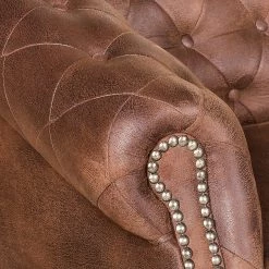 Ars manufacti Canapé Benavente (2 places) - Aspect vieux cuir marron 19 Ars manufacti Canapé Benavente (2 places) - Aspect vieux cuir marron -Canapés Soldes Magasin sofa benavente 2 sitzer antiklederlook braun 405827