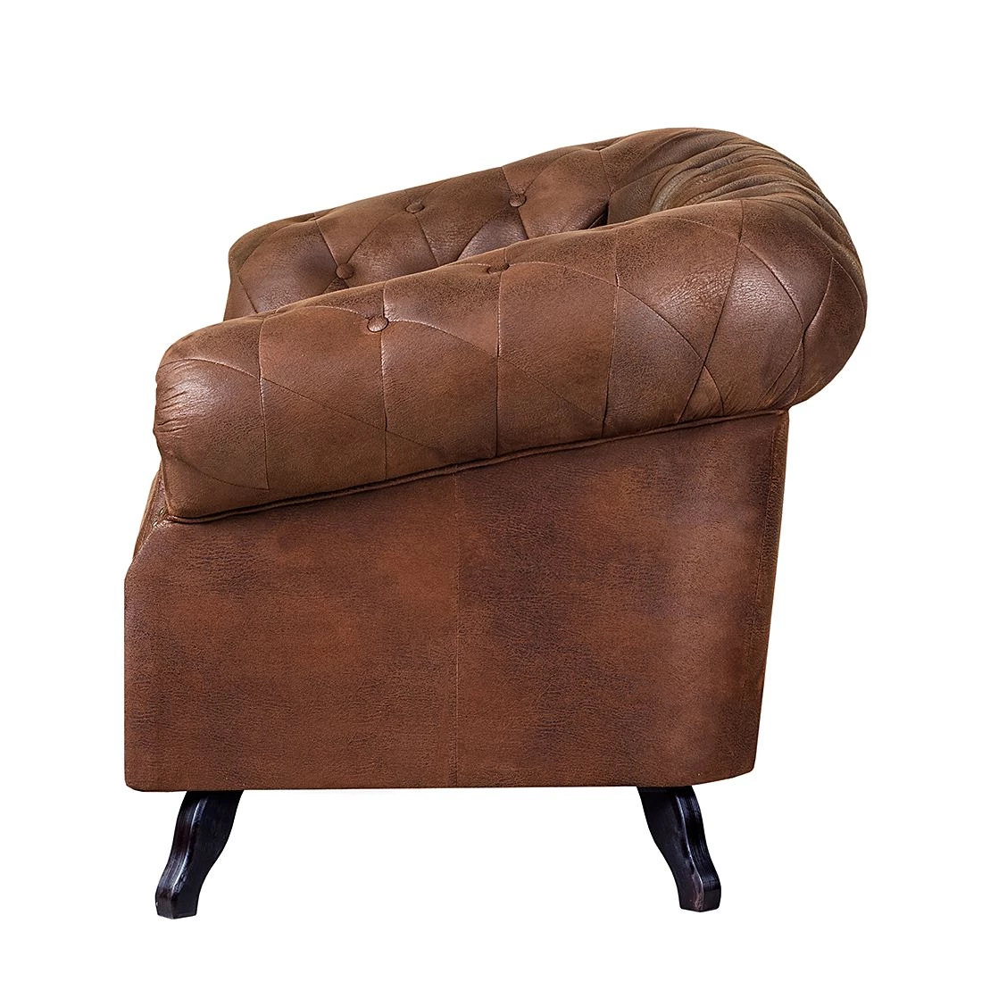 Ars manufacti Canapé Benavente (2 places) - Aspect vieux cuir marron 3 Ars manufacti Canapé Benavente (2 places) - Aspect vieux cuir marron – Image 3