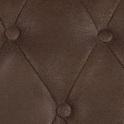 Ars manufacti Canapé Benavente (2 places) - Aspect vieux cuir marron foncé -Canapés Soldes Magasin sofa benavente 2 sitzer antiklederoptik dunkelbraun 437403