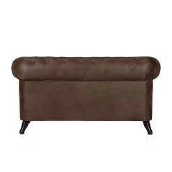 Ars manufacti Canapé Benavente (2 places) - Aspect vieux cuir marron foncé -Canapés Soldes Magasin sofa benavente 2 sitzer antiklederoptik dunkelbraun 437404