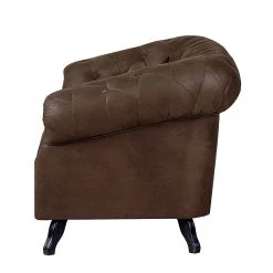 Ars manufacti Canapé Benavente (2 places) - Aspect vieux cuir marron foncé -Canapés Soldes Magasin sofa benavente 2 sitzer antiklederoptik dunkelbraun 437405