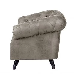 Ars manufacti Canapé Benavente (2 places) - Aspect vieux cuir argenté -Canapés Soldes Magasin sofa benavente 2 sitzer antiklederoptik silber 1757566