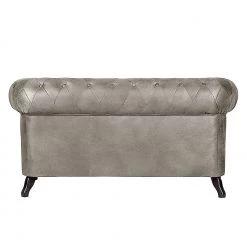 Ars manufacti Canapé Benavente (2 places) - Aspect vieux cuir argenté -Canapés Soldes Magasin sofa benavente 2 sitzer antiklederoptik silber 1757578