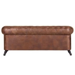 Ars manufacti Canapé Benavente (3 places) - Aspect vieux cuir marron -Canapés Soldes Magasin sofa benavente 3 sitzer antiklederlook braun 405744