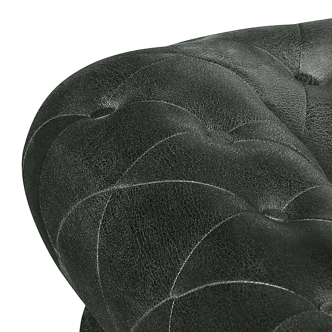 Ars manufacti Canapé Benavente (3 places) - Aspect cuir vieilli anthracite 9 Ars manufacti Canapé Benavente (3 places) - Aspect cuir vieilli anthracite – Image 9