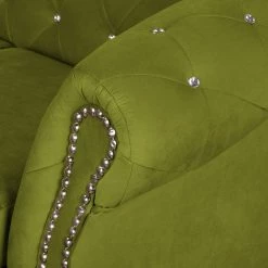 Jack & Alice Canapé Benavente I (2 places) - Vert gazon -Canapés Soldes Magasin sofa benavente i 2 sitzer microfaser grasgruen 4652996