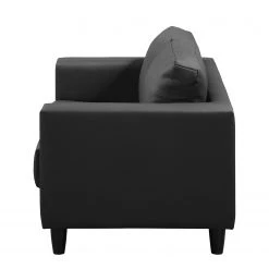 Ars manufacti Canapé Bexwell I (2 places) - Imitation cuir - Cuir synthétique Madara: Noir -Canapés Soldes Magasin sofa bexwell 2 sitzer kunstleder schwarz 5052516