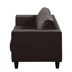 Ars manufacti Canapé Bexwell I (3 places) - Imitation cuir - Cuir synthétique Madara: Marron foncé -Canapés Soldes Magasin sofa bexwell 3 sitzer kunstleder braun 5052408
