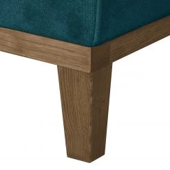 Jack & Alice Canapé Blomma (2 places) - Bleu pétrole - Noyer -Canapés Soldes Magasin sofa blomma 3 sitzer samtstoff petrol nussbaum 3671273