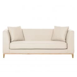 Jack & Alice Canapé Blomma (3 places) - Tissu beige - Structure : couleur chêne -Canapés Soldes Magasin sofa blomma 3 sitzer webstoff beige gestell eichefarbig 4833244