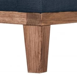 Jack & Alice Canapé Blomma (3 places) - Tissu bleu foncé - Structure : couleur noisette -Canapés Soldes Magasin sofa blomma 3 sitzer webstoff dunkelblau gestell nussbaumfarbig 4833108