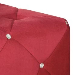 Home Design Canapé Carlotta (2 places) - Microfibre rouge -Canapés Soldes Magasin sofa carlotta 2 sitzer microfaser rot 388185