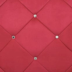 Home Design Canapé Carlotta (2 places) - Microfibre rouge -Canapés Soldes Magasin sofa carlotta 2 sitzer microfaser rot 388186