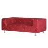 Home Design Canapé Carlotta (2 places) - Microfibre rouge