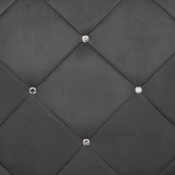 Home Design Canapé Carlotta (2 places) - Microfibre noir -Canapés Soldes Magasin sofa carlotta 2 sitzer microfaser schwarz 437684