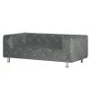 Home Design Canapé Carlotta (2 places) - Microfibre gris acier
