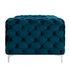 Jack & Alice Canapé Leominster II (3 places) - Velours Jila: Pétrole -Canapés Soldes Magasin sofa cayley 3 sitzer samt 5149724