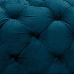 Jack & Alice Canapé Leominster II (3 places) - Velours Jila: Pétrole -Canapés Soldes Magasin sofa cayley 3 sitzer samt 5149740