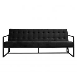 Jack & Alice Canapé Charm I (3 places) - Noir -Canapés Soldes Magasin sofa charm i 3 sitzer microfaser schwarz 4692148