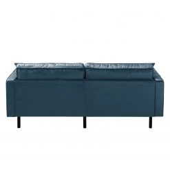 Eva Padberg Collection Canapé Edina (3 places) - Bleu foncé -Canapés Soldes Magasin sofa edina 3 sitzer samt dunkelblau 4707676