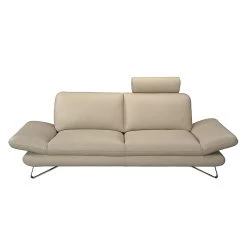 Fredriks Canapé Enzo (3 places) - Appui-tête réglable -Canapés Soldes Magasin sofa enzo 3 sitzer echtleder beige mit 1 kopfstuetze 3700013