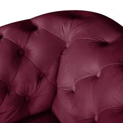 Jack & Alice Canapé Esplanada (3 places) - Rouge Bordeaux -Canapés Soldes Magasin sofa esplanada 3 sitzer microfaser weinrot 4504652